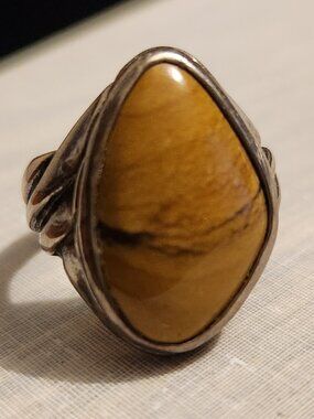 Carolyn Pollack Sterling Silver JASPER RING, size 8